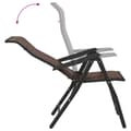 Miniatyrbillede 9 af 11: vidaXL havestole 4 stk. foldbar polyrattan brun