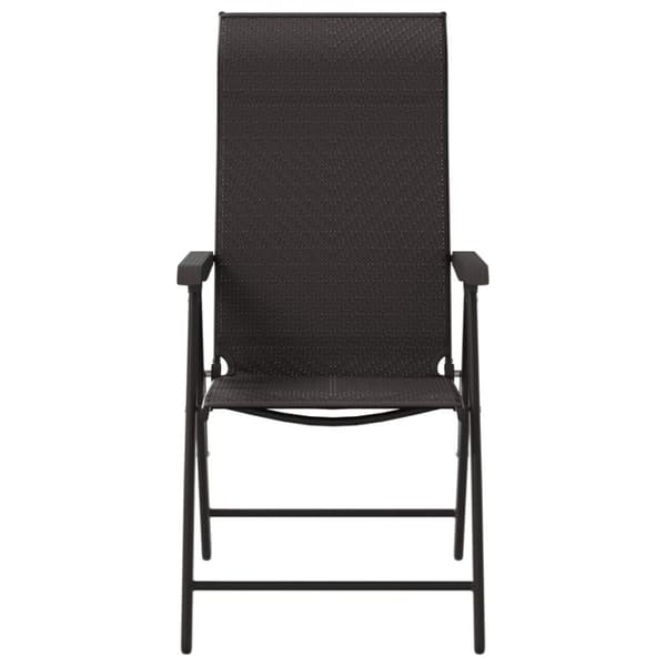 vidaXL havestole 8 stk. foldbar polyrattan sort