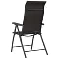 Miniatyrbillede 8 af 11: vidaXL havestole 8 stk. foldbar polyrattan sort