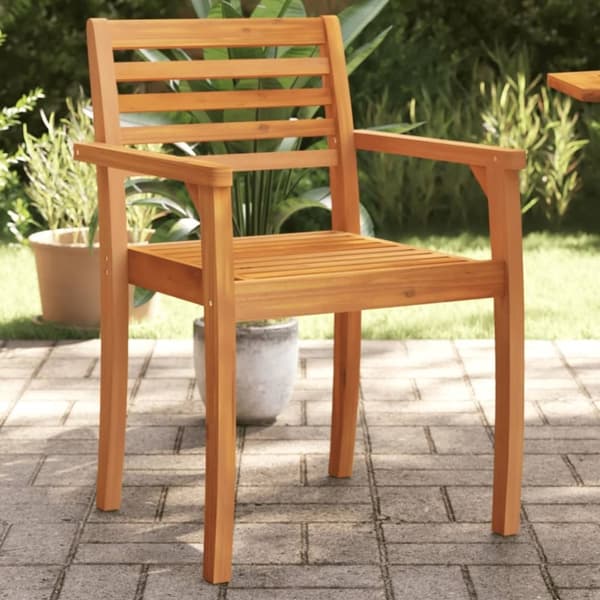 vidaXL havestole 2 stk. 59x55x85 cm massivt akacietræ