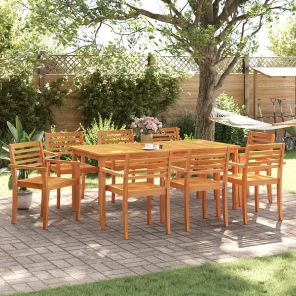 vidaXL Hagestoler 8 stk 59x55x85 cm heltre akasie