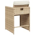 Miniatyrbillede 6 af 11: vidaXL havestole 4 stk. med hynder polyrattan beige