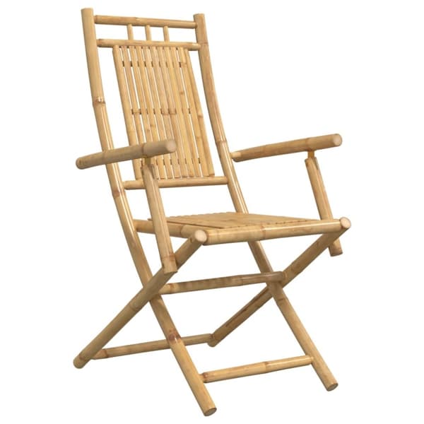 vidaXL Hopfällbara trädgårdsstolar 2 st 53x66x99 cm bambu