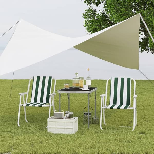 Rootz Ultralight campingstol - bærbar stol - foldbar stol - nem opsætning, let, holdbar - 58 cm x 53 cm x 76 cm udfoldet; 66,5 cm x 52,5 cm x 5,5 cm s