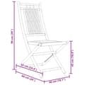 Miniatyrbillede 10 af 10: vidaXL foldbare havestole 4 stk. 46x66x99 cm bambus