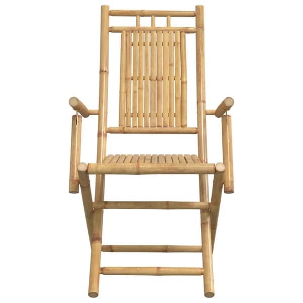 vidaXL Hopfällbara trädgårdsstolar 8 st 53x66x99 cm bambu