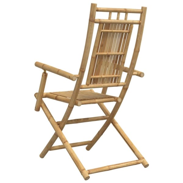 vidaXL Hopfällbara trädgårdsstolar 8 st 53x66x99 cm bambu