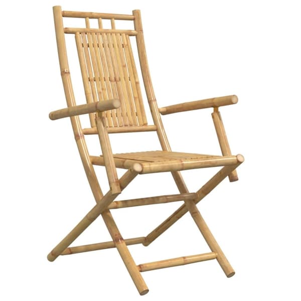 vidaXL foldbare havestole 8 stk. 53x66x99 cm bambus