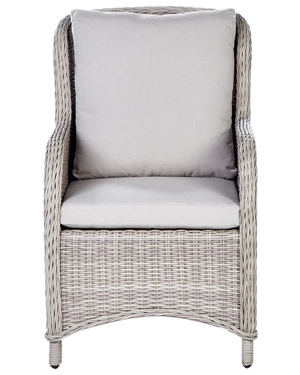 Sett med 2 Hagestoler Beige Lyst Akasietre Foldbar Utendørs Terrasse