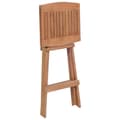 Miniatyrbillede 6 af 9: vidaXL foldbare barstole 2 stk. massivt teaktræ -  Havestole