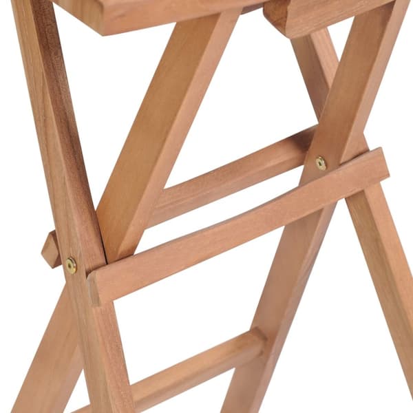vidaXL foldbare barstole 2 stk. massivt teaktræ - Havestole