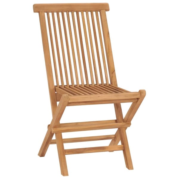 vidaXL foldbare havestole 2 stk. massivt teaktræ - Havestole