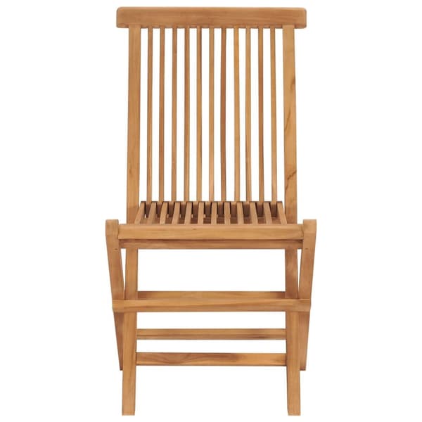 vidaXL foldbare havestole 2 stk. massivt teaktræ - Havestole