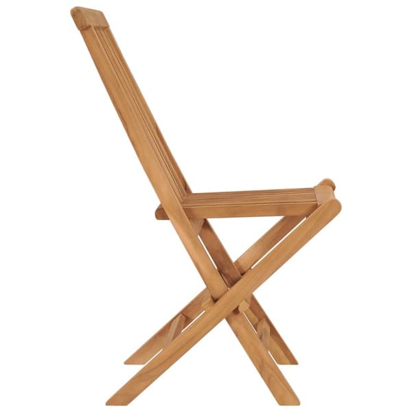 vidaXL foldbare havestole 2 stk. massivt teaktræ - Havestole