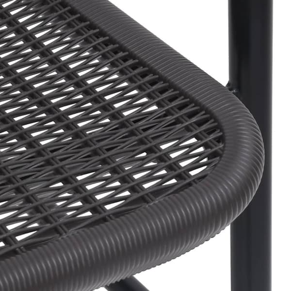 vidaXL havestole 6 stk. 110 kg plastikrattan og stål - Havestole
