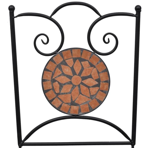 vidaXL foldbare bistrostole 2 stk. keramik terracotta - Havestole