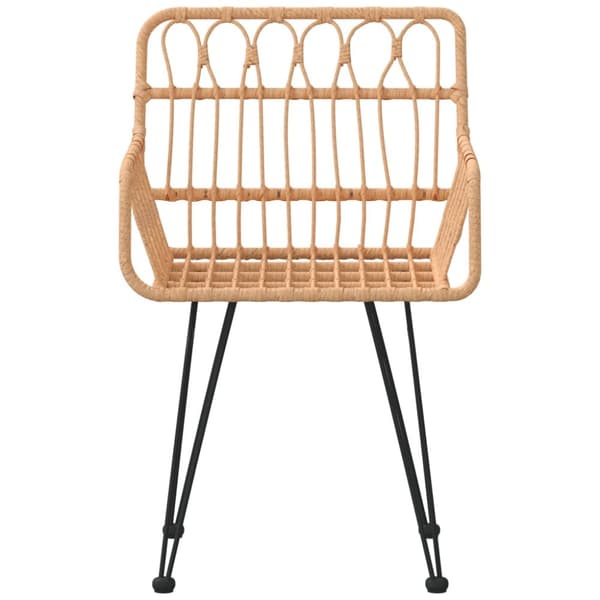 vidaXL havestole 2 stk. med armlæn 56x64x80 cm polyrattan - Havestole