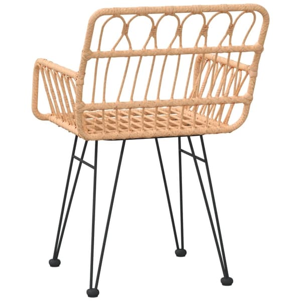 vidaXL havestole 2 stk. med armlæn 56x64x80 cm polyrattan - Havestole