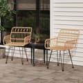 Miniatyrbillede 1 af 10: vidaXL havestole 2 stk. med armlæn 56x64x80 cm polyrattan -  Havestole