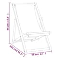 Miniatyrbillede 9 af 9: vidaXL dækstol 56x105x96 cm teak blå -  Havestole