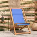 Miniatyrbillede 1 af 9: vidaXL dækstol 56x105x96 cm teak blå -  Havestole