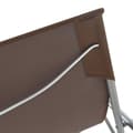 Miniatyrbillede 8 af 11: vidaXL foldbare strandstole 2 stk. stål og oxfordstof brun -  Havestole