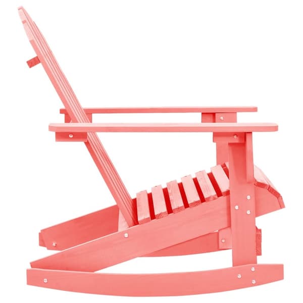 vidaXL Adirondack-gyngestol massivt grantræ lyserød - Havestole