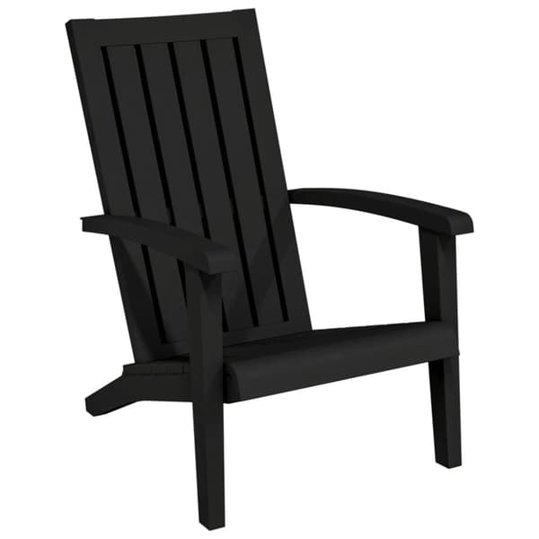 vidaXL Adirondack-havestol polypropylen sort - Havestole