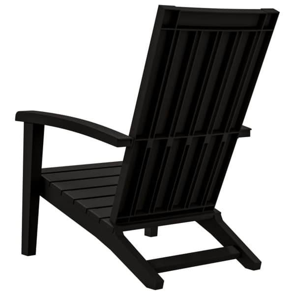 vidaXL Adirondack-havestol polypropylen sort - Havestole
