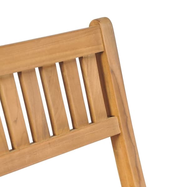vidaXL Hopfällbara barstolar 2 st massiv teak - Utestolar