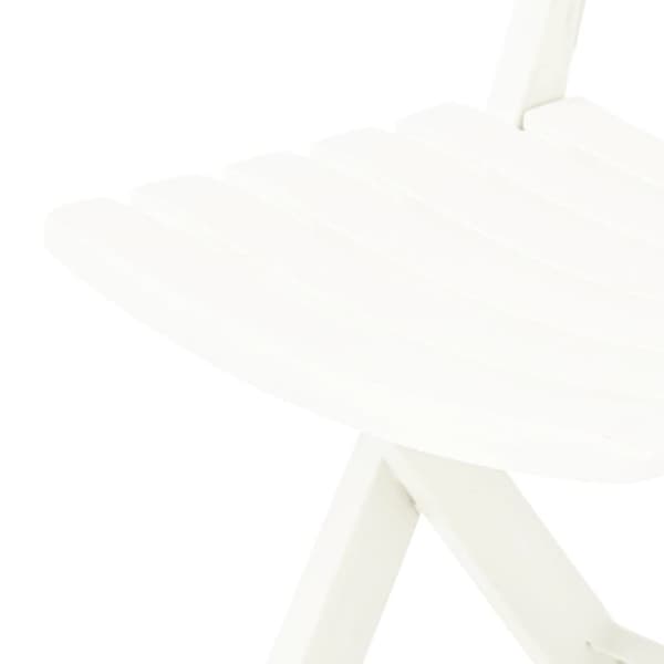vidaXL foldbare havestole 2 stk. plastik hvid - Havestole