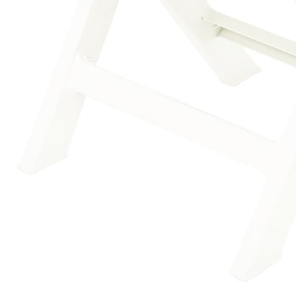 vidaXL foldbare havestole 2 stk. plastik hvid -  Havestole