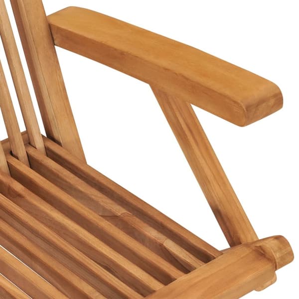 vidaXL foldbare havestole 2 stk. massivt teaktræ - Havestole