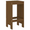 Miniatyrbild 4 av 10: vidaXL Barstolar 2 st honungsbrun 40x36x75 cm massiv furu -  Utestolar