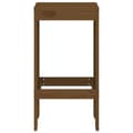 Miniatyrbild 5 av 10: vidaXL Barstolar 2 st honungsbrun 40x36x75 cm massiv furu -  Utestolar