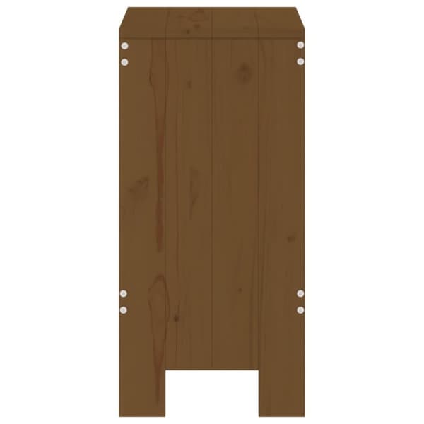 vidaXL Barstolar 2 st honungsbrun 40x36x75 cm massiv furu - Utestolar