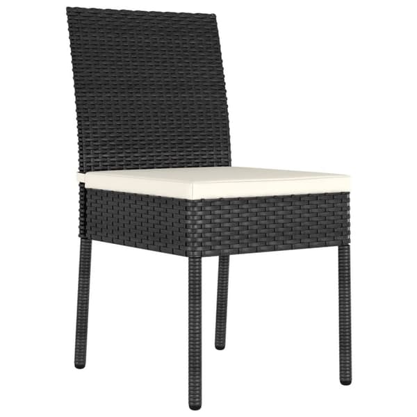 vidaXL havestole 4 stk. polyrattan sort -  Havestole