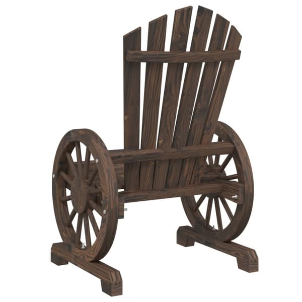 vidaXL Adirondackstolar 2 st massivt granträ - Utestolar