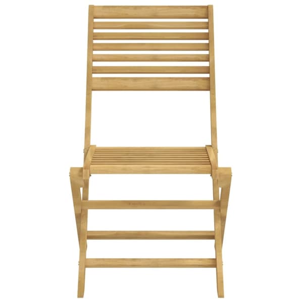 vidaXL Hopfällbara trädgårdsstolar 4 st 48,5x61,5x87 cm massiv akacia - Utestolar