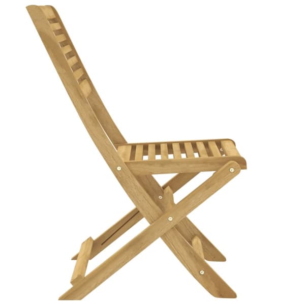 vidaXL Hopfällbara trädgårdsstolar 4 st 48,5x61,5x87 cm massiv akacia - Utestolar