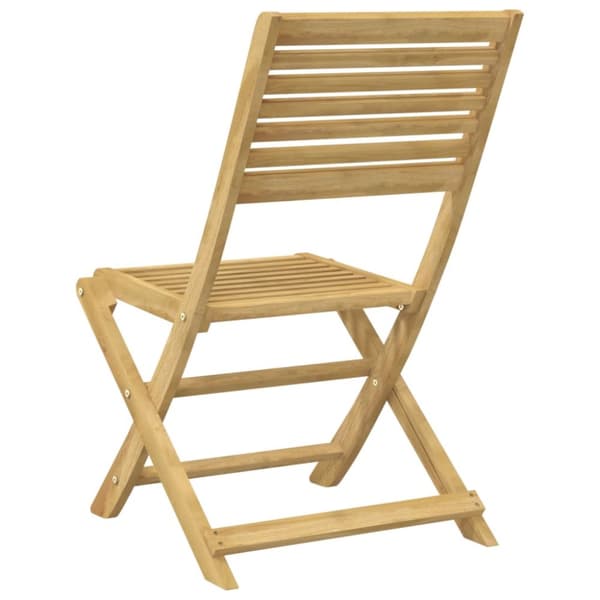 vidaXL Hopfällbara trädgårdsstolar 4 st 48,5x61,5x87 cm massiv akacia -  Utestolar