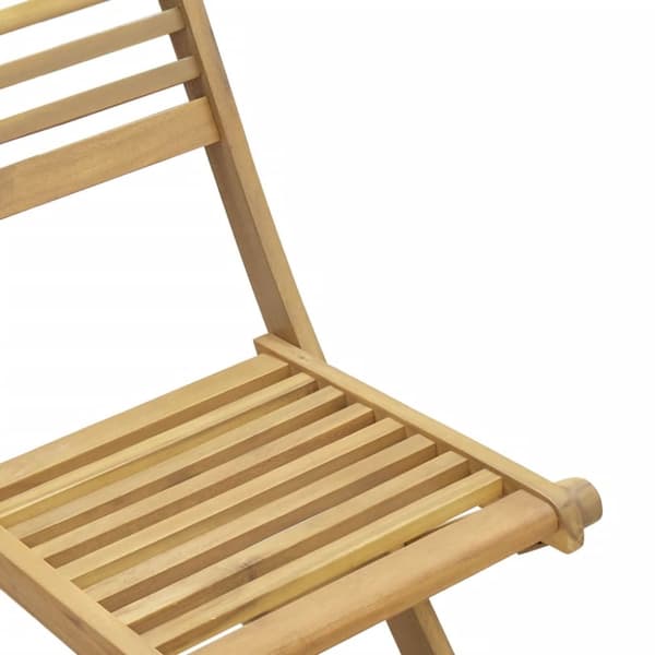 vidaXL Hopfällbara trädgårdsstolar 4 st 48,5x61,5x87 cm massiv akacia - Utestolar