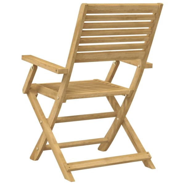 vidaXL Hopfällbara trädgårdsstolar 2 st 54,5x61,5x86,5cm massiv akacia -  Utestolar