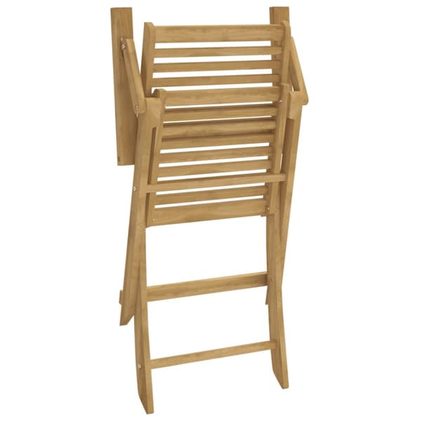 vidaXL Hopfällbara trädgårdsstolar 2 st 54,5x61,5x86,5cm massiv akacia -  Utestolar