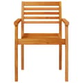 Miniatyrbillede 6 af 11: vidaXL havestole 6 stk. 59x55x85 cm massivt akacietræ -  Havestole
