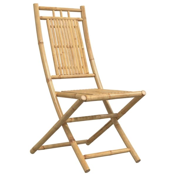 vidaXL Sammenleggbare hagestoler 2 stk 46x66x99 cm bambus