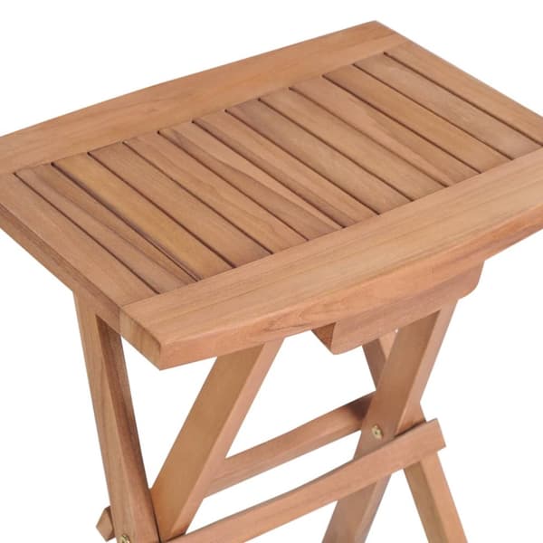 The Living Store Hopfällbara barstolar 2 st massiv teak - Utestolar