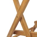 Miniatyrbild 10 av 11: The Living Store Hopfällbara barstolar 2 st massiv teak -  Utestolar