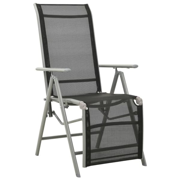 The Living Store postitionsstole 2 stk. textilene og aluminium - Havestole