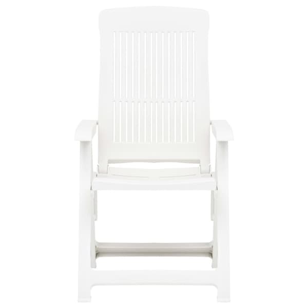 The Living Store havelænestole 2 stk. plastik hvid - Havestole